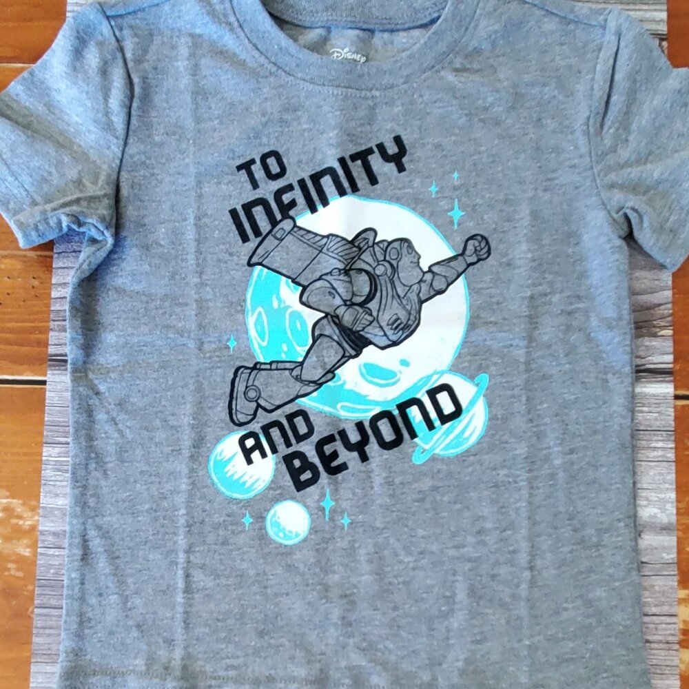 Disney's Buzz Lightyear T-Shirt "To Infinity & Beyond" Boy's Size 2T NW/OT